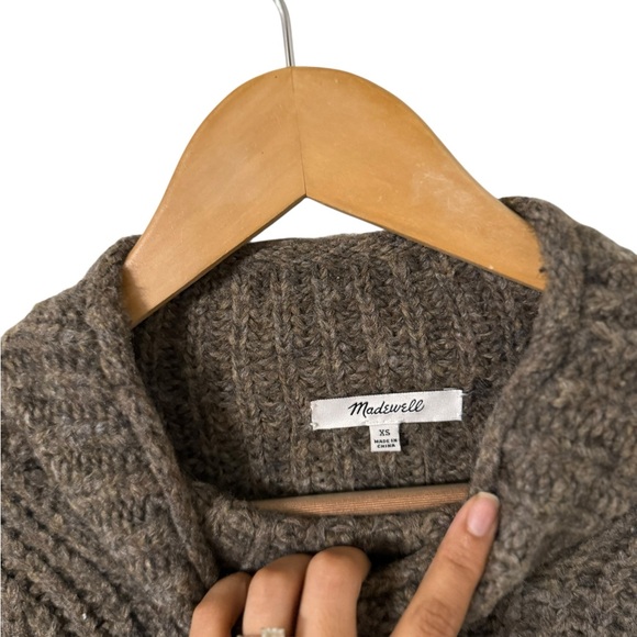 MADEWELL Loretto Mockneck Wool Sweater Pullover Top - Picture 5 of 6